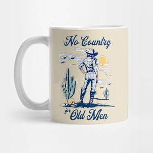 No Country for Old Men Feminist Pro Choice Vintage Cowgirl Mug